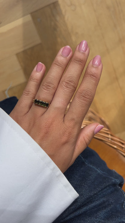 Vintage Green Tourmaline Ring