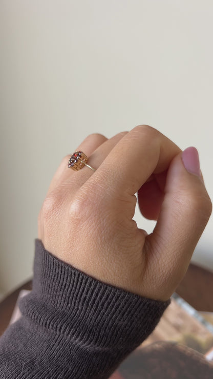 Vintage Mini Garnet Ring