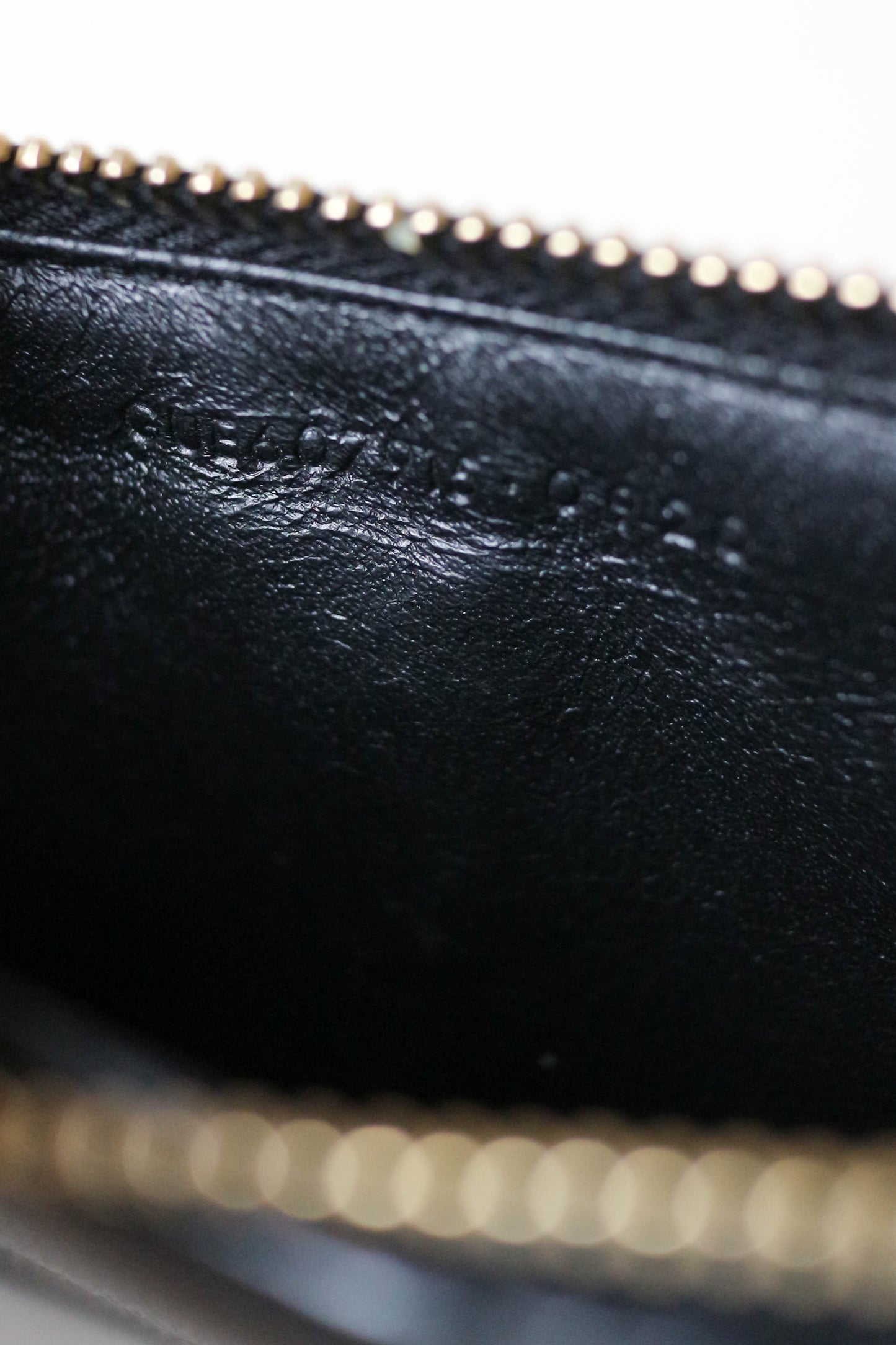 Saint Laurent Cassandre Logo Zip Card Holder Black