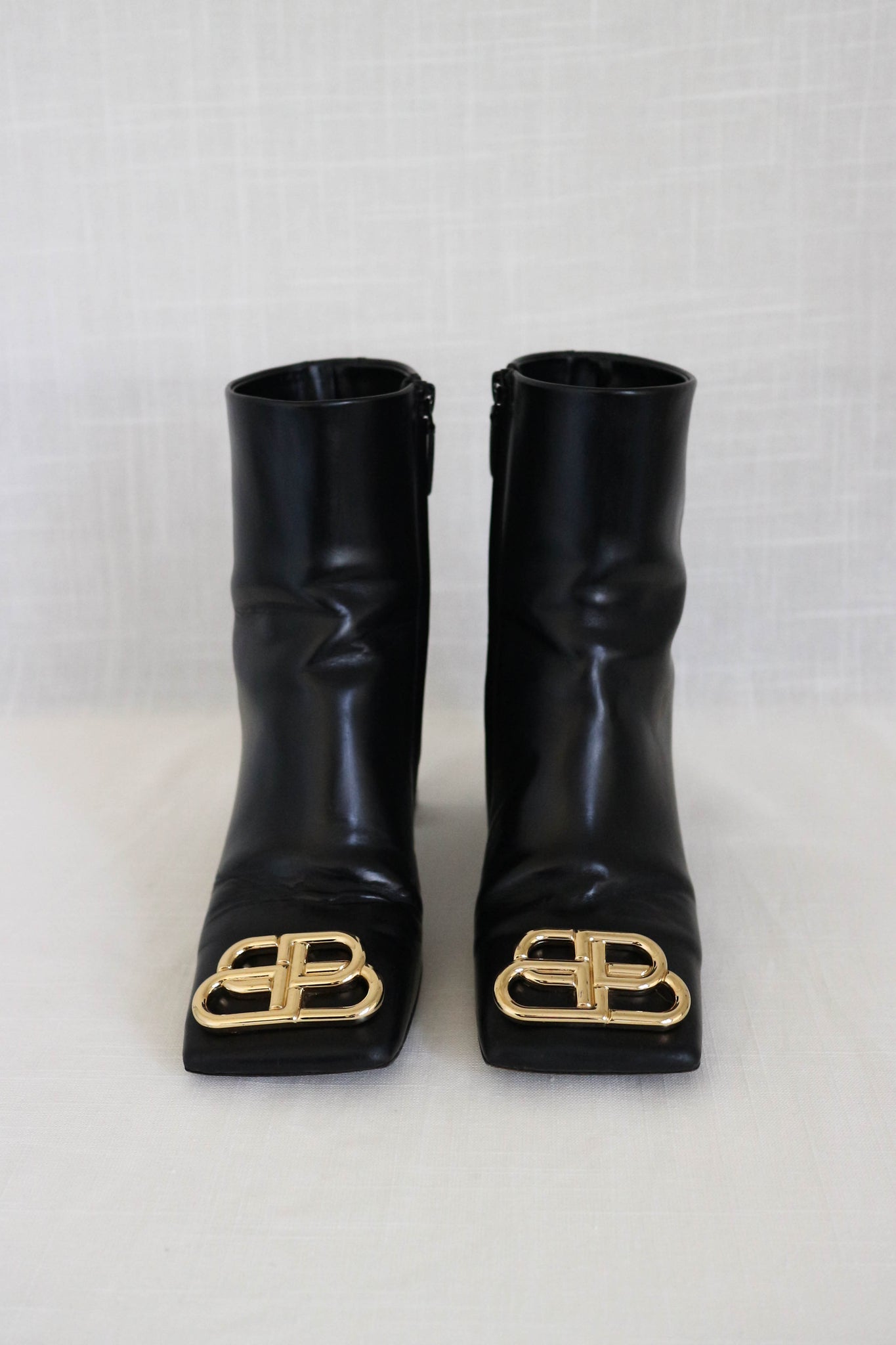 BALENCIAGA Bulldozer leather platform ankle boots  NETAPORTER
