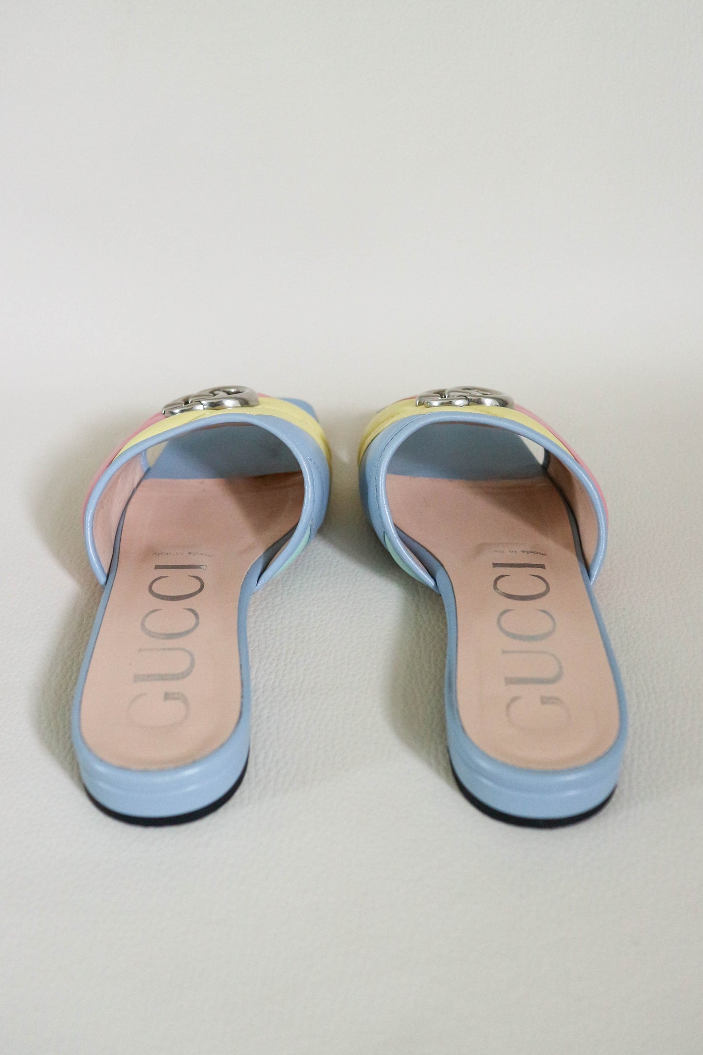 Gucci GG Marmont Pastel Sandals