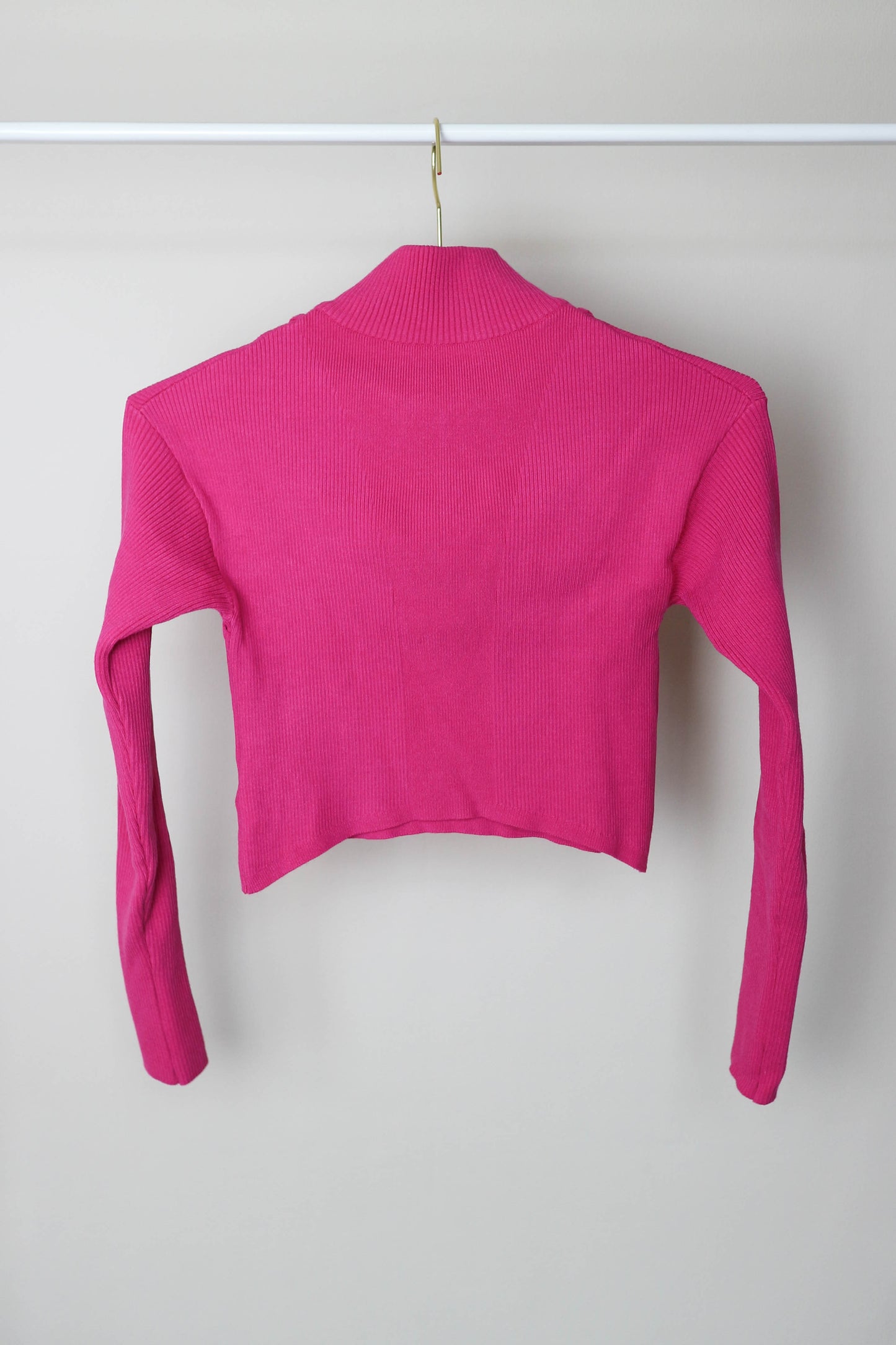 Jacquemus La Maille Bormio Turtleneck Knit Top Pink